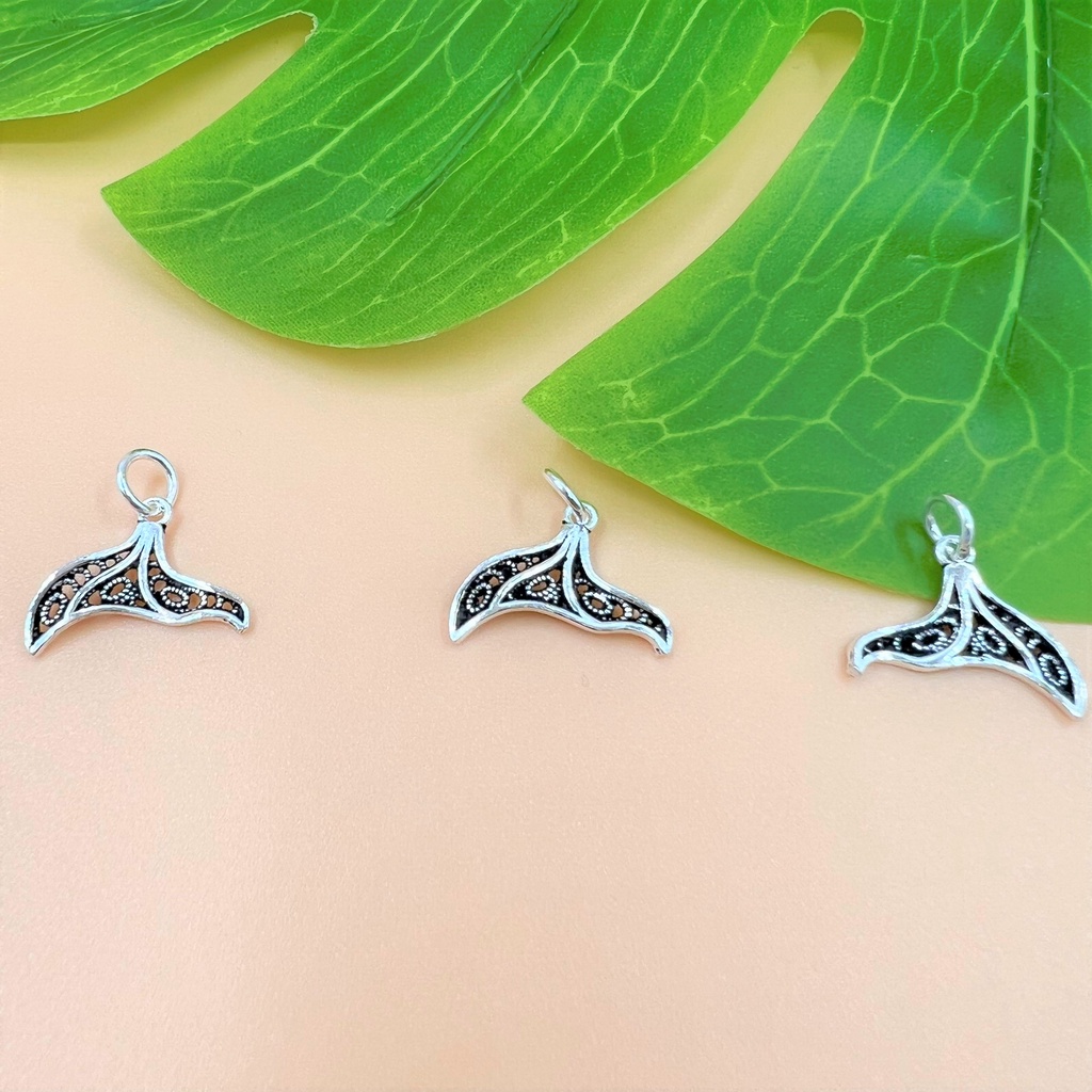 Charm bạc móc treo hình đuôi cá - Charm Bạc 925 - Mã CB330 CA855