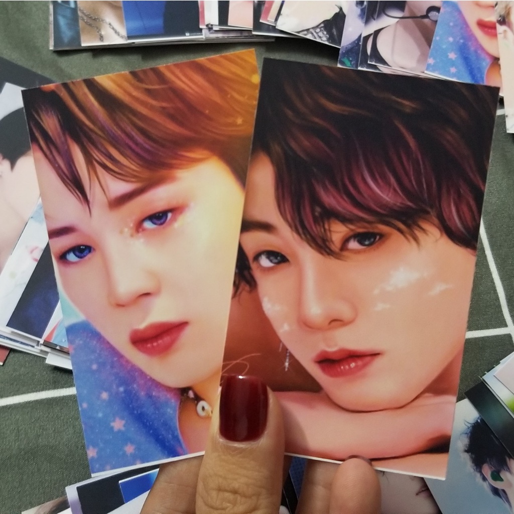 Hộp 100 card ảnh in theo yêu cầu (BTS, BLACKPINK, EXO, GOT7, SEVENTEEN, TWICE, ...)