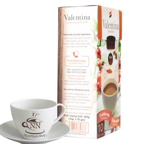 Cà Phê Sữa Vị Phấn Ong Valentina HONEE COFFEE - NGON NGON CÀ PHÊ