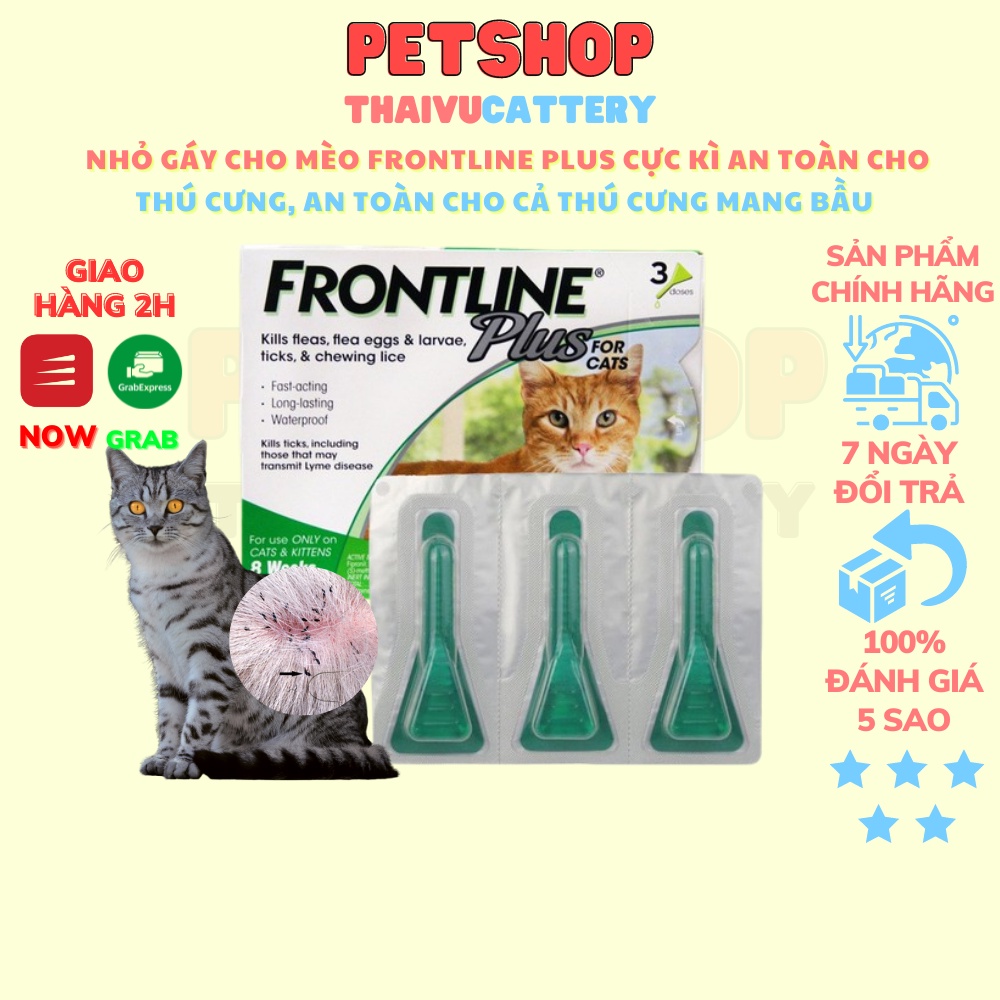 NHỎ GÁY CHO MÈO FRONTLINE PLUS (1 tuýp)