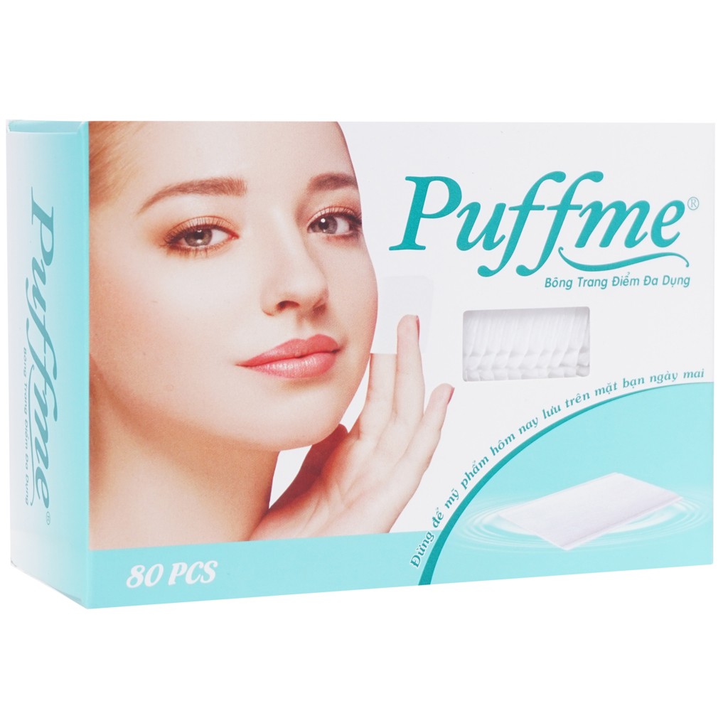 Bông trang điểm Puffme (80 miếng/hộp)