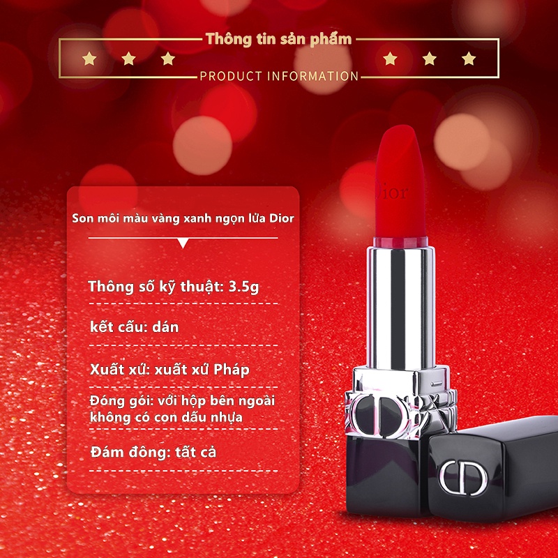 Son Môi Dior Brilliant Blue Gold Velvet 999/720, Matte 888, Satin 028