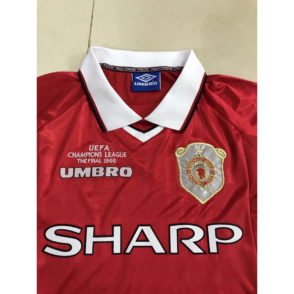 MU Retro Jersey 99-00 Vintage Football Jersey