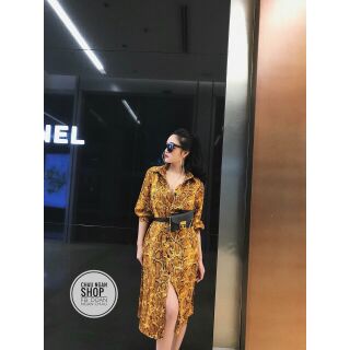 Sơ mi from dài họa tiết da rắn. Hàng thiết kế. Chuyên sỉ