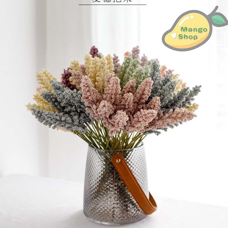 Chùm 6 cành hoa Lavender nhỏ siêu xinh decor trang trí chụp ảnh ( hoa giả hoa nhựa )