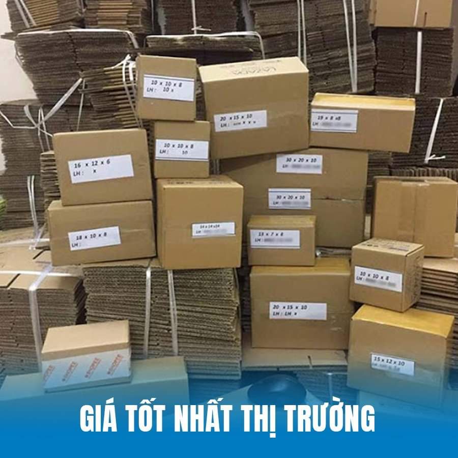 Hộp Carton HY - 10x10x8 - Hộp COD đóng hàng