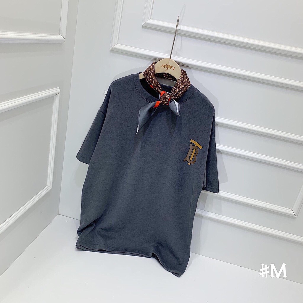 Áo phông nữ tay ngắn kèm khăn tuban nhẹ nhàng