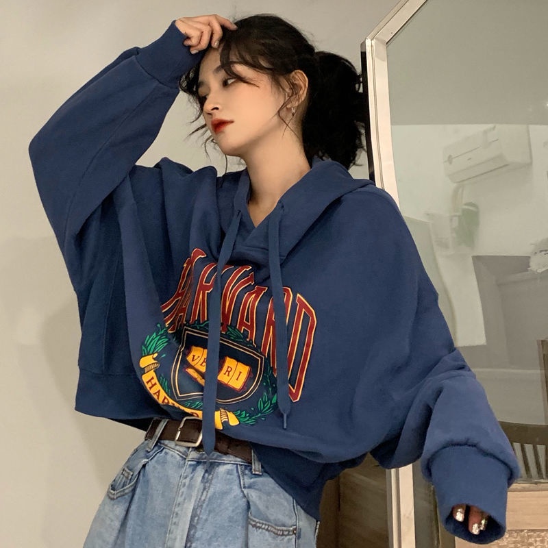 Spring and autumn 2020 new Korean version Harajuku harbor style Striptease wear for girls