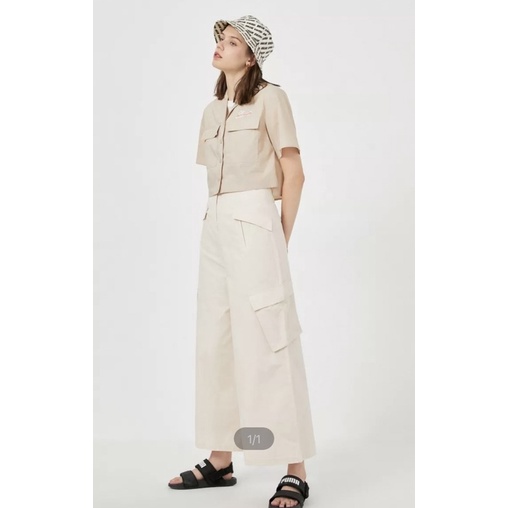 Quần dài ống rộng lưng cao túi hộp - Vero Moda phong cách cá tính trẻ trung