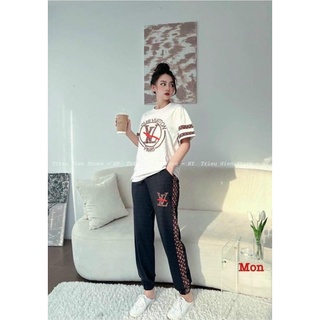 (Bigsize lê Nữ 60kg-95kg) Sét bộ thể thao LV siêu hot