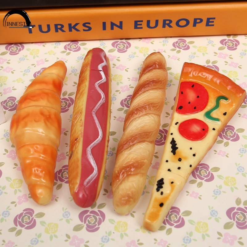 Bút Bi Mực Đen Hình Bánh Mì Pizza - Bánh Mì - Xúc Xích Ngòi 0.5mm Dễ Thương