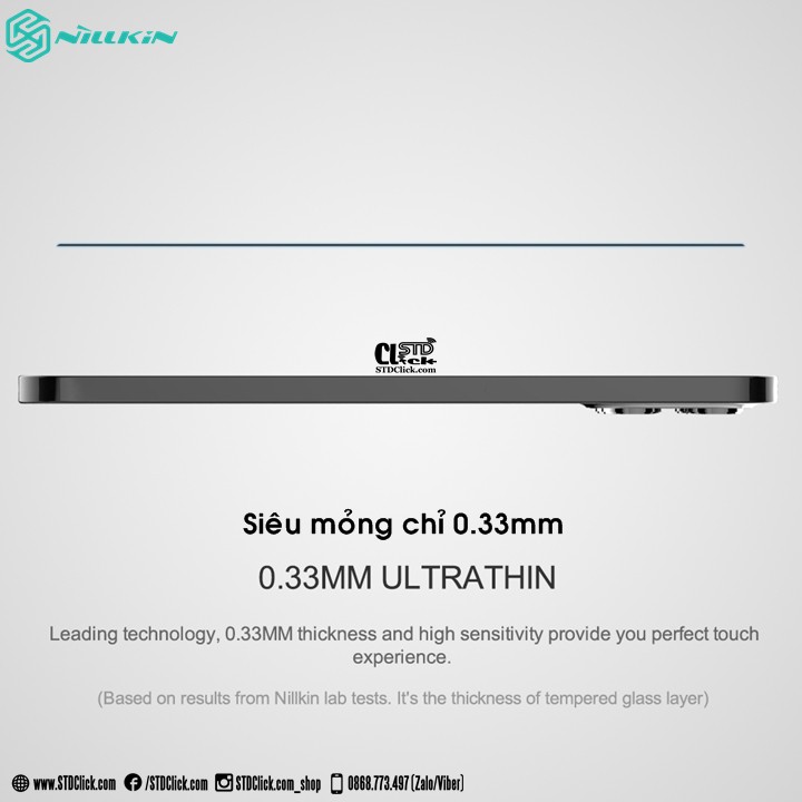 KÍNH CƯỜNG LỰC IPHONE 12 PRO MAX NILLKIN CP+PRO 2.5D CHÍNH HÃNG