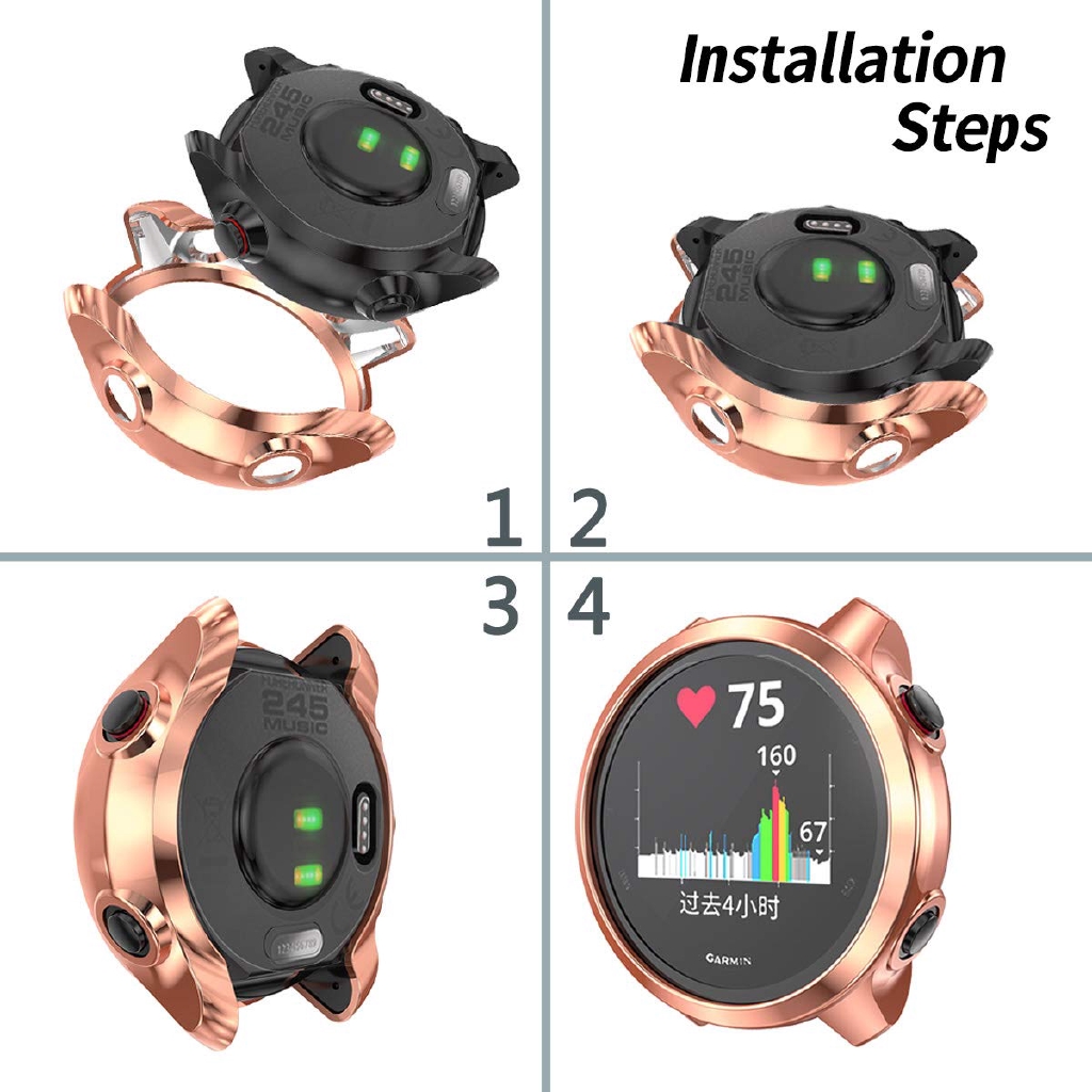 Bọc bảo vệ đồng hồ Garmin Forerunner 245 245M