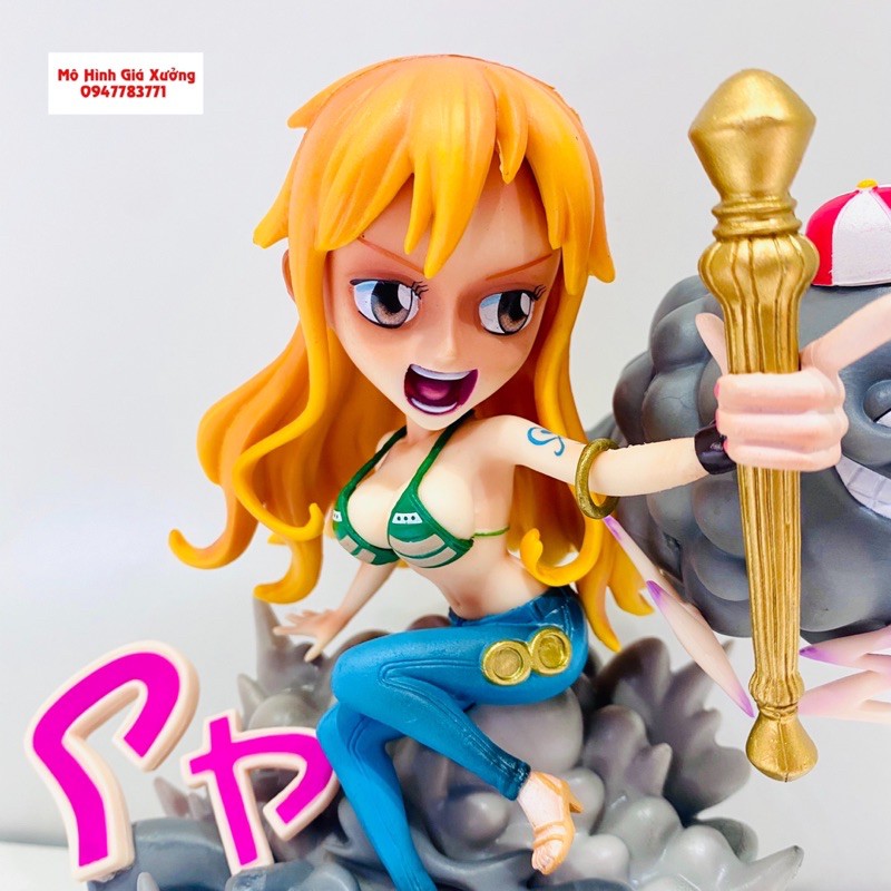 Mô Hình Hoa Tiêu Nami trạng thái chiến đấu  Cao 18cm - Tượng Figure Miêu Nữ One Piece Vua Hải Tặc