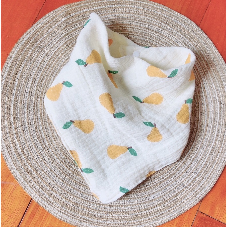 Yếm Xô Organic4 4 lớp cho xinh xắn cho bé