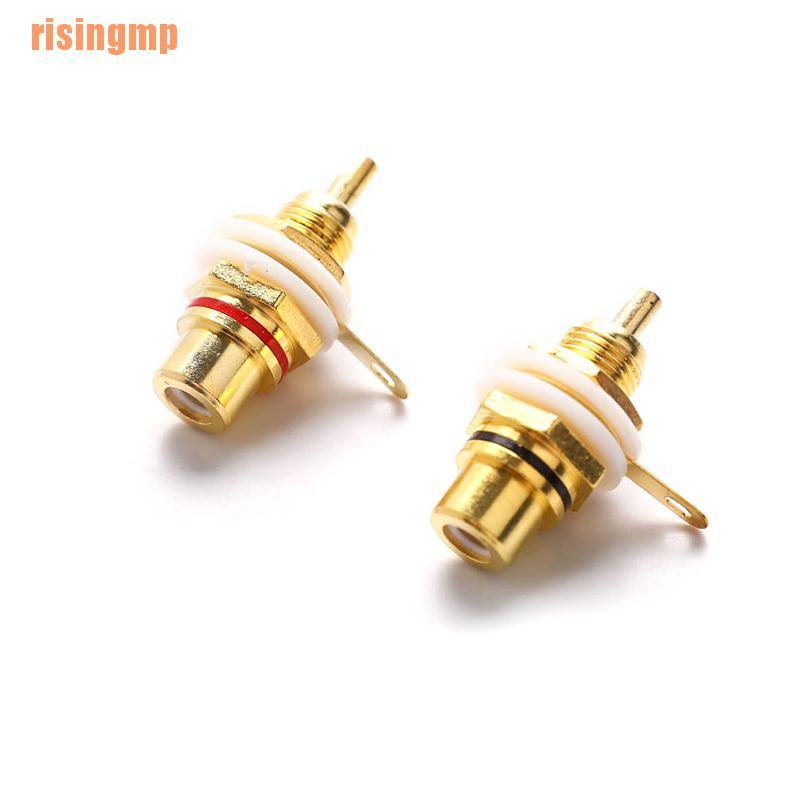 1 Cặp Âm Thanh Phono Mạ Vàng