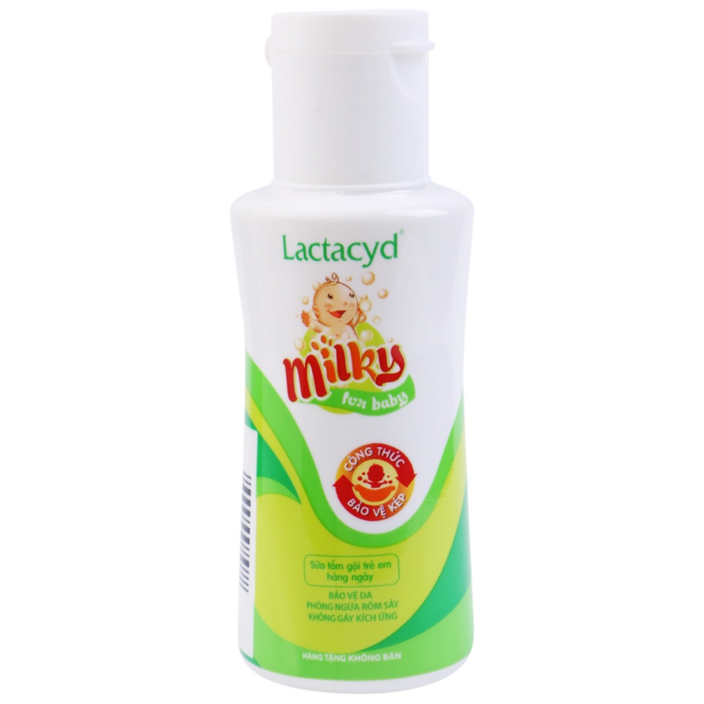 Sữa tắm gội trẻ em Lactacyd Milky, Lactacyd BB - Bảo vệ kép, sữa tắm rôm sảy, dưỡng da cho bé.