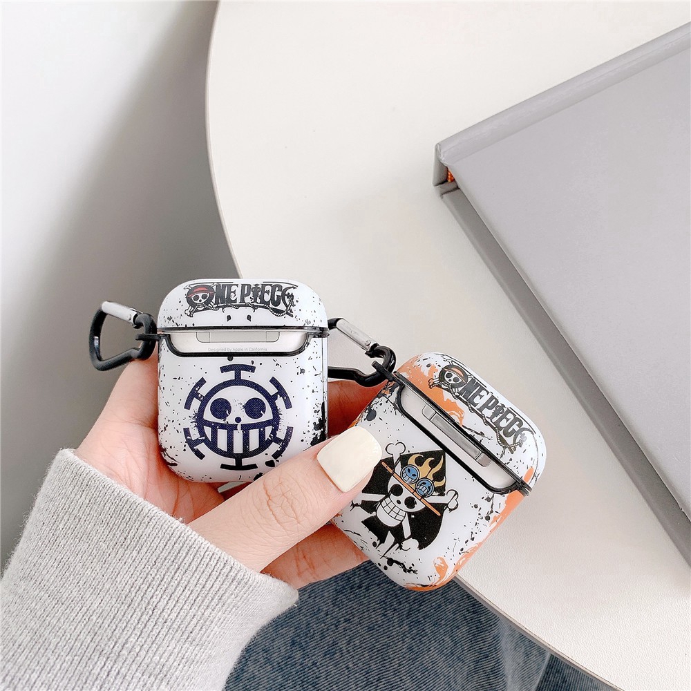 Vỏ Bảo Vệ Hộp Sạc Tai Nghe Airpods Pro Airpods 3 gen3 Airpods 2 Bằng Silicon Hình One Piece Trafalgar Law & Portgas · D · Ace Ốp