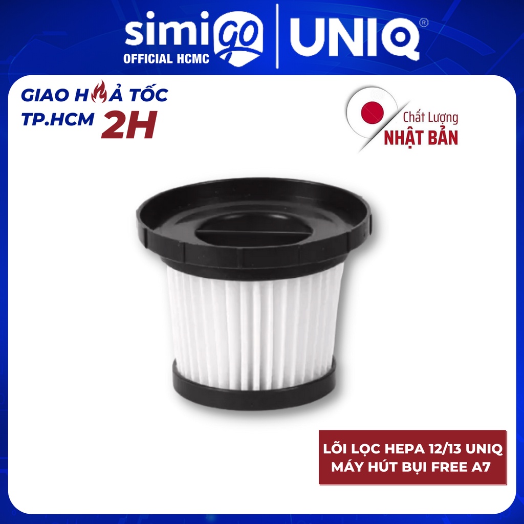 Lõi lọc HEPA 12/ HEPA 13 dành cho máy hút bụi cầm tay không dây gia đình UNIQ Free A7 mini lực hút mạnh sử dụng pin sạc
