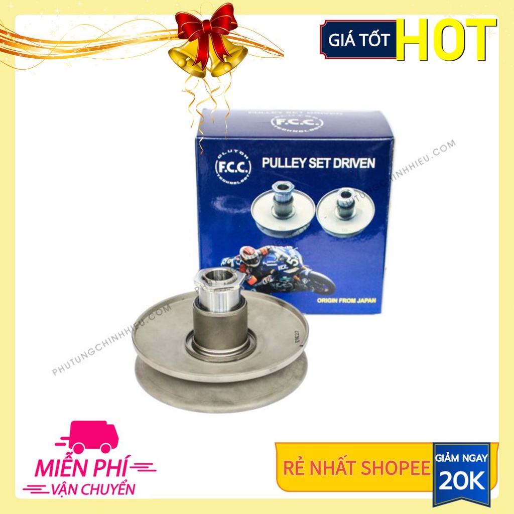 CỤM PULY SAU FCC SH MODE, PCX125, AIR BLADE 125, LEAD 125, Vario 125, Click 125, Ab125 (k27 Honda chính hãng)