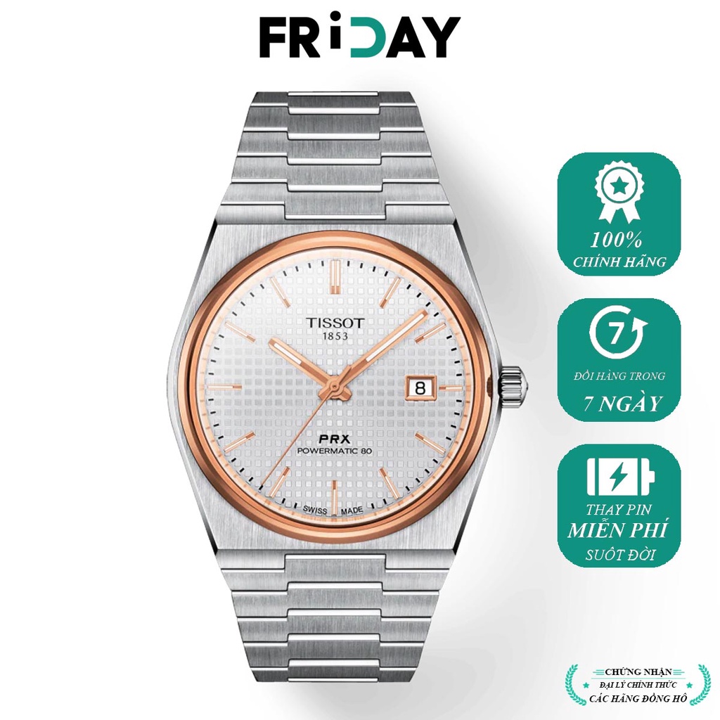 Đồng hồ Tissot PRX dây kim loại T137.407.21.031.00 chính hãng