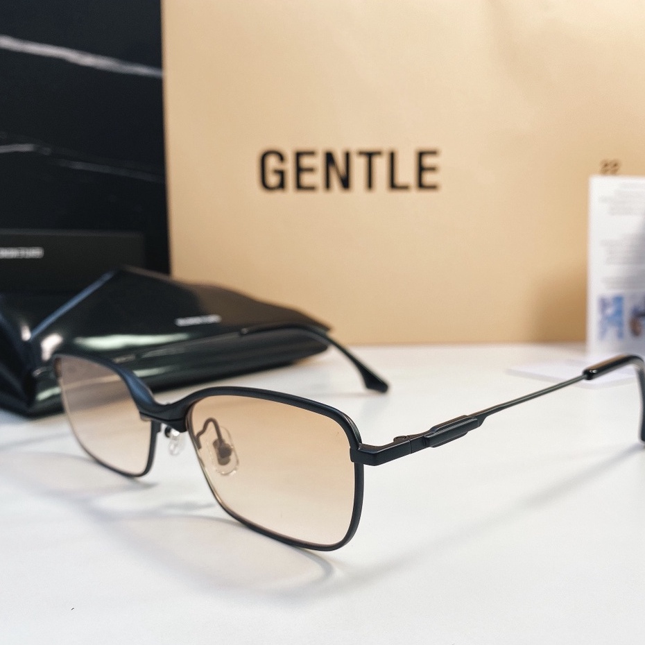 Kính Mát Hình Chữ Nhật Gọng Kim Loại Màu Bạc Mới Lein 02-2022