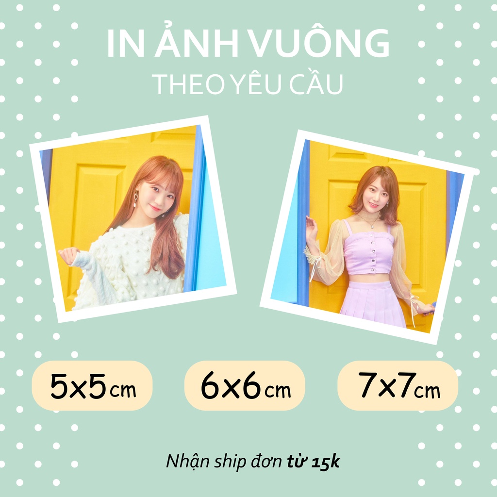 IN ẢNH VUÔNG THEO YÊU CẦU kích thước 5x5 6x6 7x7-có thể đặt nhiều set