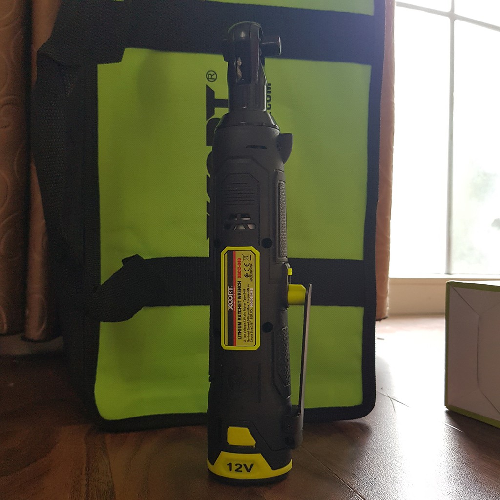 Máy siết ốc-Máy siết bulong góc Kèm 2 Pin 12V XCORT