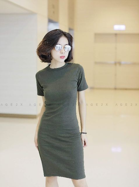 Đầm body xẻ tà AGE2X | BigBuy360 - bigbuy360.vn