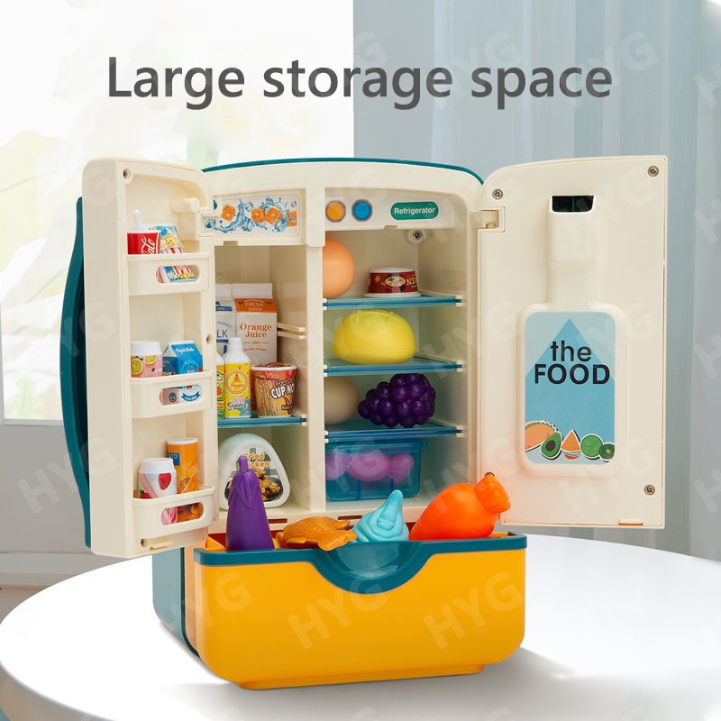 Tủ lạnh đồ chơi ZHAN QI TOYS mini bằng nhựa cho bé