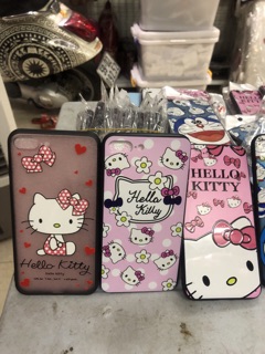Ốp lưng iPhone 7 plus, 8plus kitty doremon bóng