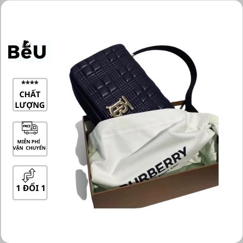 Túi xách nữ đẹp BBR đeo chéo logo kim loại vàng phom chữ nhật có hộp fullbox làm quà