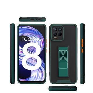 Anti fall phone case realme 8 8 pro c11 c20 realme c11 2021 realme c21 c15 c12 realme 5 5i 6i realme 7 7 pro shockproof kickstand protective cover