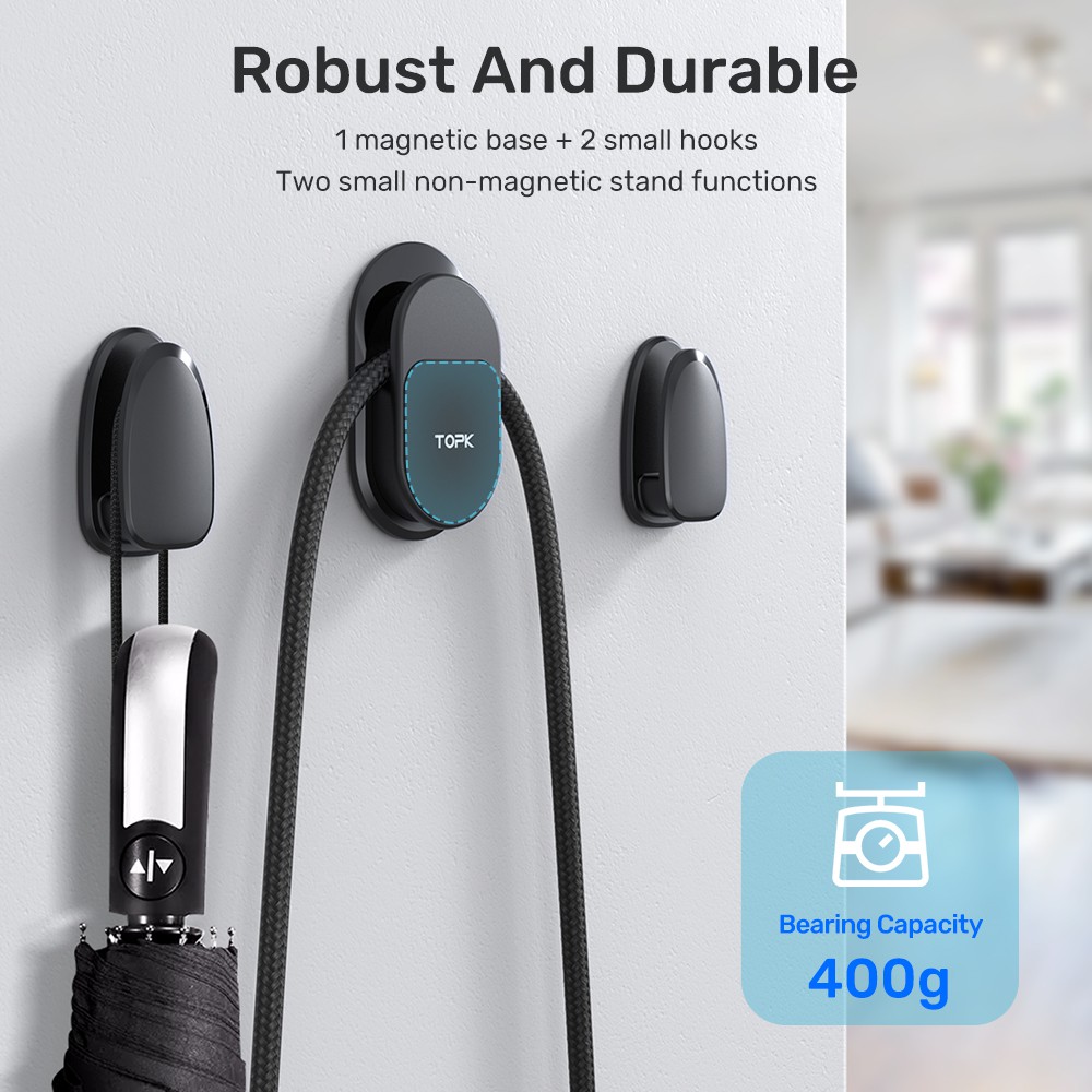 Giá Để Điện Thoại Từ Tính Mini TOPK D28 - Giá Đỡ Điện Thoại Di Động Mini Gắn Nam Châm Cho Realme VIVO OPPO Xiaomi Huawei