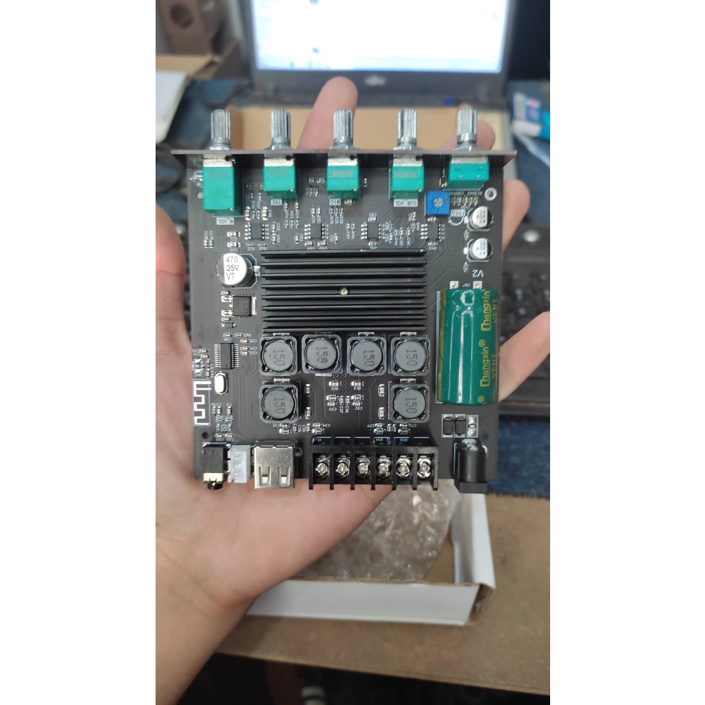 ZK-TB21S Bảng mạch khuyếch đại âm thanh Wuzhi ZK-TB21S 50W*2 + 100W Chip 3116D2 Bluetooth 5.1 chuẩn