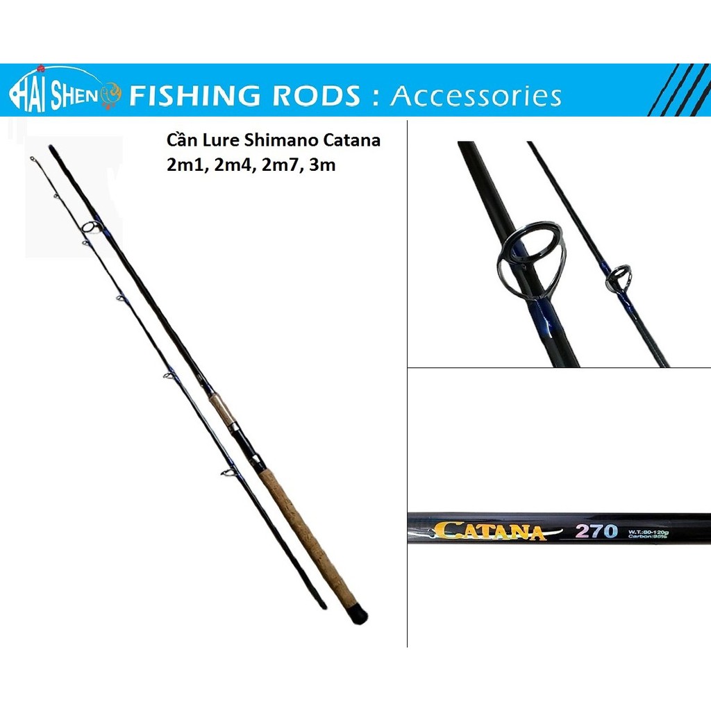 CẦN CÂU SHIMANO CATANA CARBON ĐỦ SIZE 2M1 - 3M