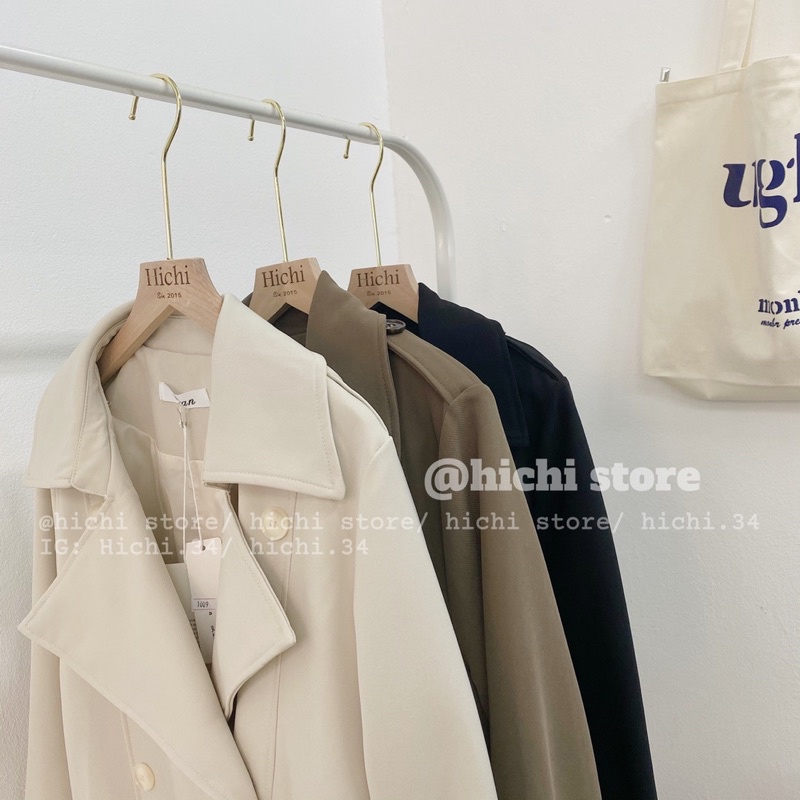 áo mangto dài ảnh thật video phong cách hàn quốc hichi | BigBuy360 - bigbuy360.vn