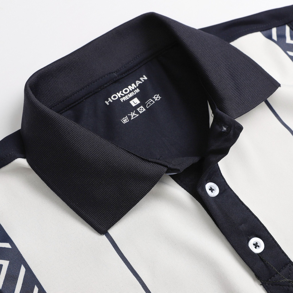 Áo polo nam cổ bẻ phối họa tiết chất vải cá sấu Cotton xuất xịn,chuẩn form, sang trọng - thanh lịch TB043