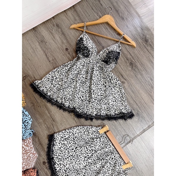 Bộ Ngủ 2 dây Beo phối ren sang chảnh, có đệm ngực, chất liệu lụa 100d siêu đẹp | BigBuy360 - bigbuy360.vn