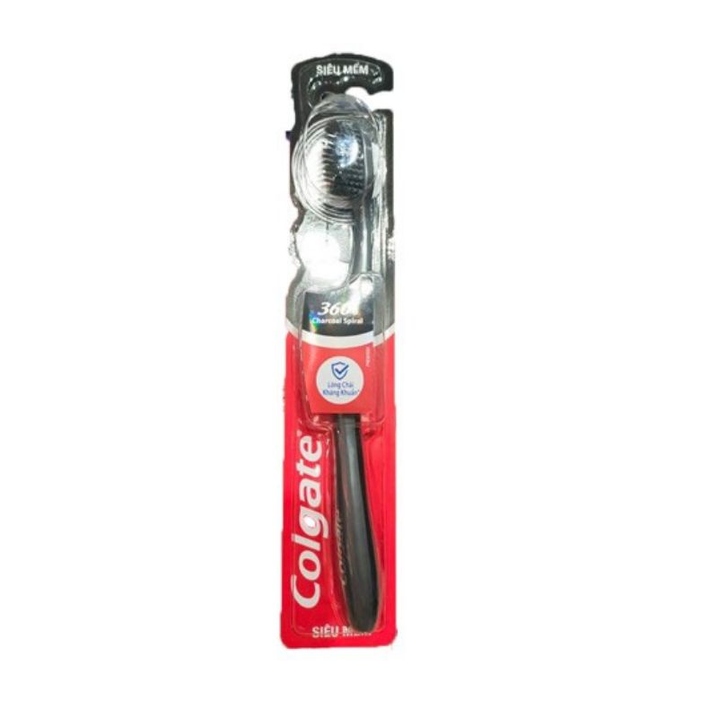 Bàn chải đánh răng Colgate 360 Charcoal Spiral