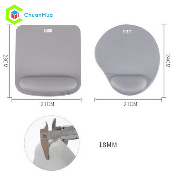 Tấm Lót Chuột BUBM Có Đệm Tay Silicon Hỗ Trợ Người Ngồi Máy Tính Lâu Chống Đau Mỏi Cổ Tay