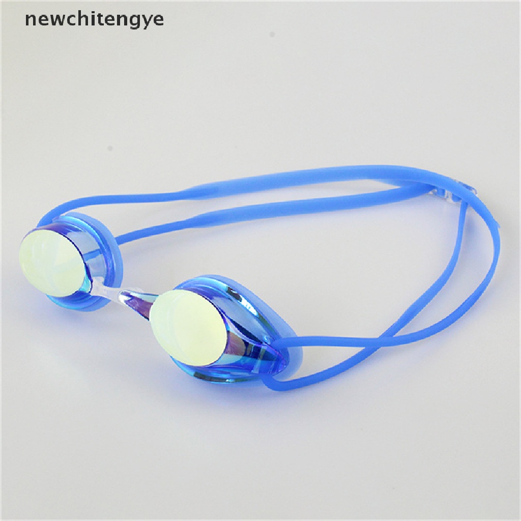 NCY Professional Swimming Goggles Plating Anti-Fog Waterproof Silica Gel Goggles YE