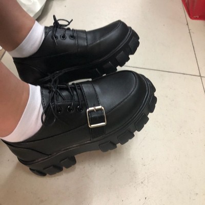 Giày ulzzang đế cao quai ngang cá tính mã K010