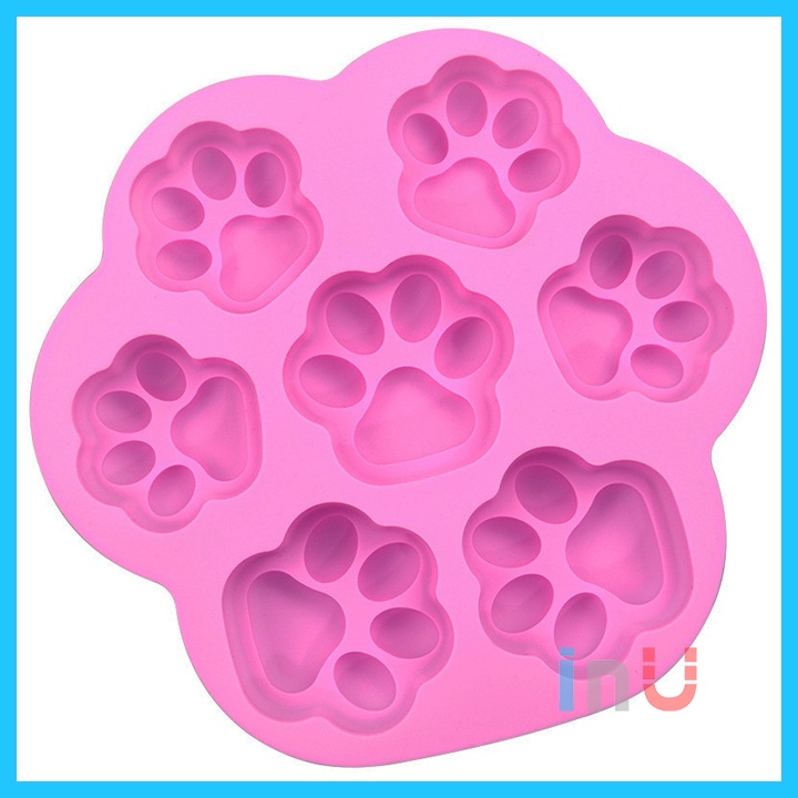 HCM - Khuôn silicon chân mèo, chân chó làm pudding rau câu, đổ socola, làm xà bông handmade cute