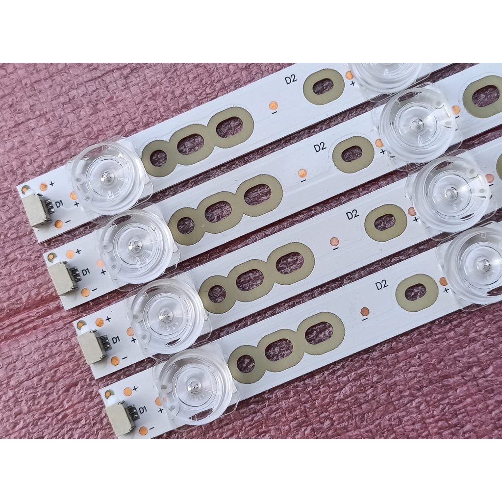 THANH LED TIVI TCL 50P65 50S6500 50A8 50P8 MỚI 100%, BỘ 4 THANH, MỖI THANH 7 BÓNG 6V, DÀI 45,9cm. 4C-LB5007-YH04J