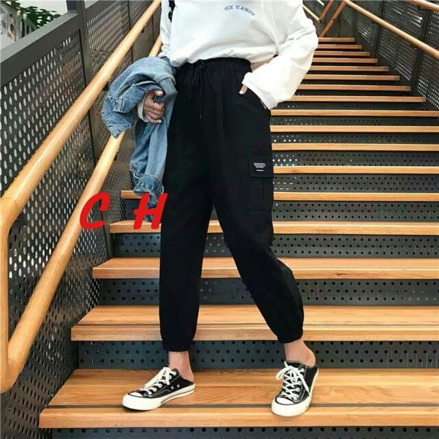 [ Mã FAMAYWA giảm 10K đơn 50K] Quần kaki túi hộp logo kèm ảnh thật 100%