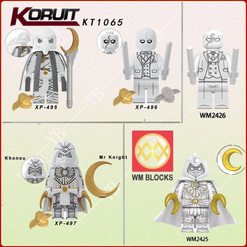 Mô Hình Đồ Chơi Lắp Ráp Hiệp Sĩ Moonlight Moon God Kongsu Marvel