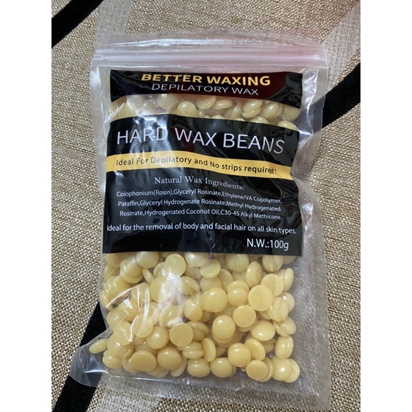 Sáp WAX Lông HARD WAX BEANS 100g- Tặng Kèm Que Wax.(SÁP CAO CẤP )