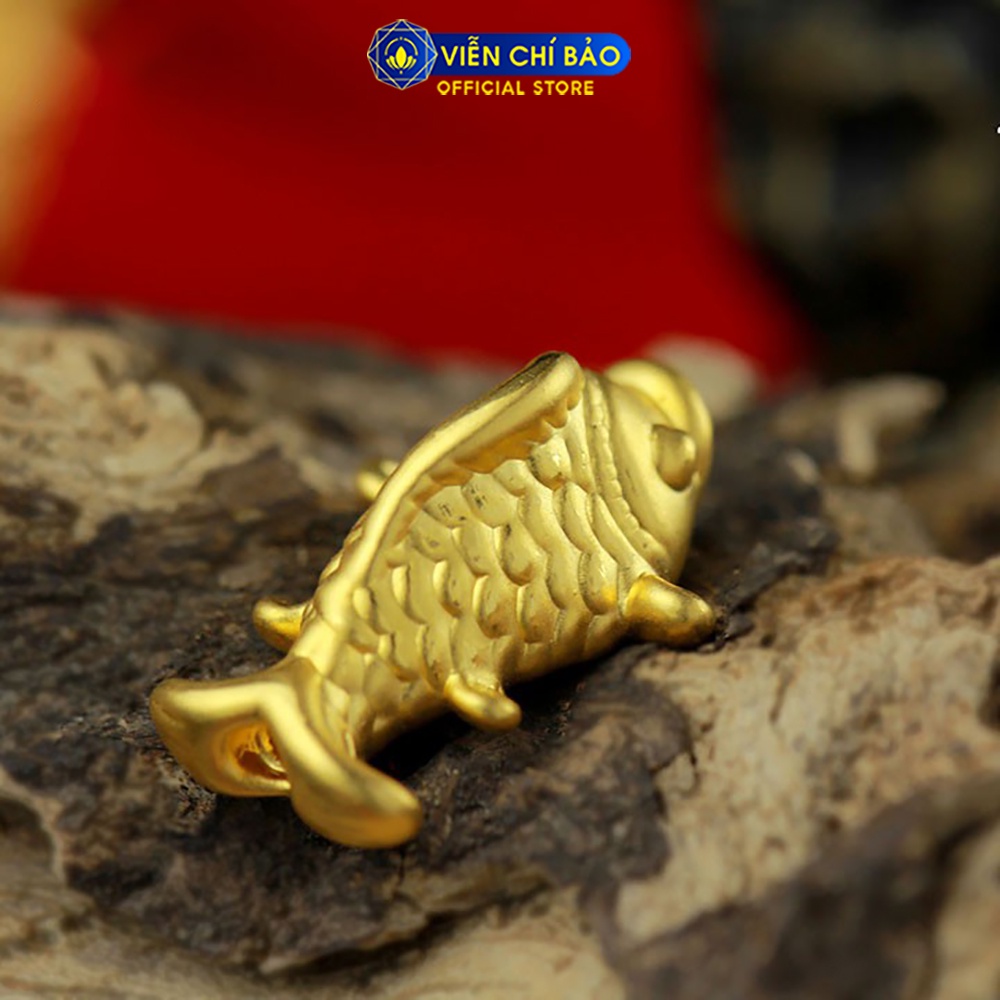 Charm vàng Kim ngư chất liệu bạc 24K thời trang phụ kiện trang sức thương hiệu Viễn Chí Bảo C240058