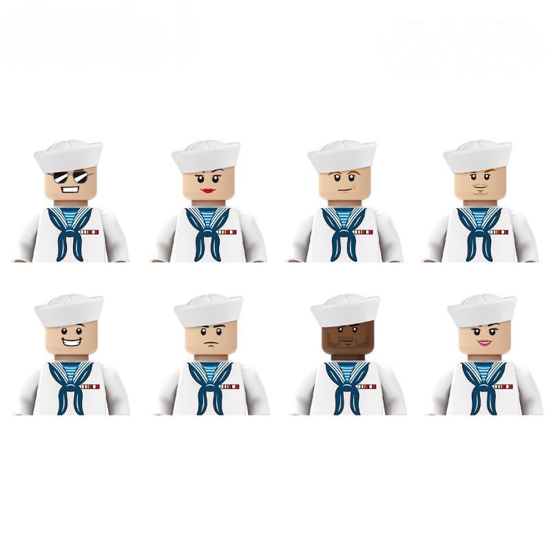 Bộ 8 Mô Hình Lego Người Lính Hải Quân